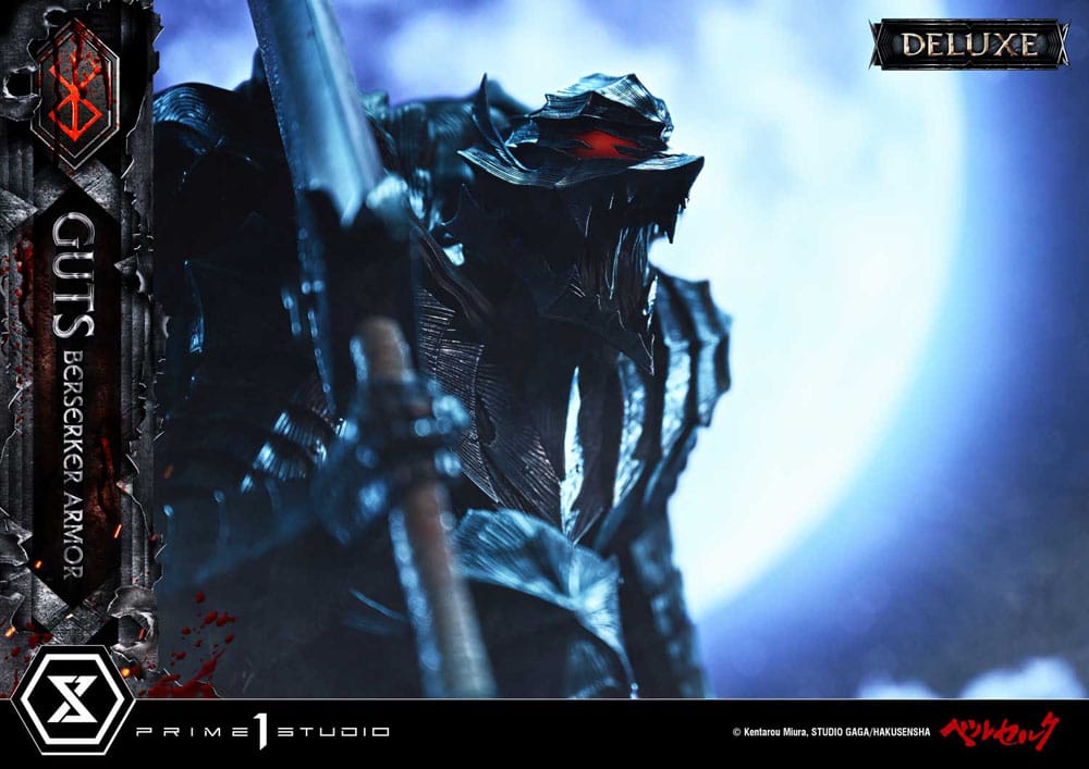 Berserk Ultimate Premium Masterline Series 1/4 Guts Statue, Berserker Armor Grunbeld vs. Guts Deluxe Bonus Version 94cm
