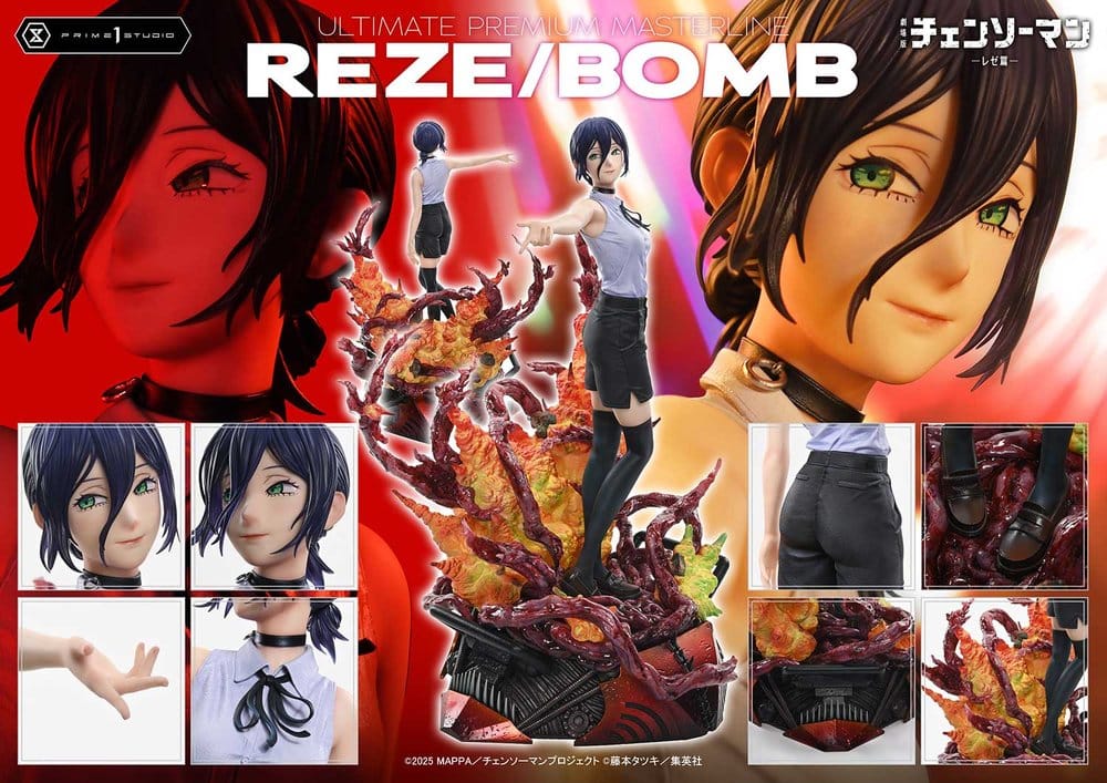 Chainsaw Man Ultimate Premium Masterline Series Statue 1/4 The Movie: Reze Arc REZE/BOMB 56 cm