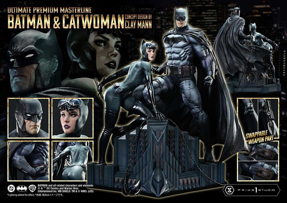DC Comics Ultimate Premium Masterline Series Statue 1/4 Batman & Catwoman (Concept Design by Clay Mann) Bonus Version 56 cm