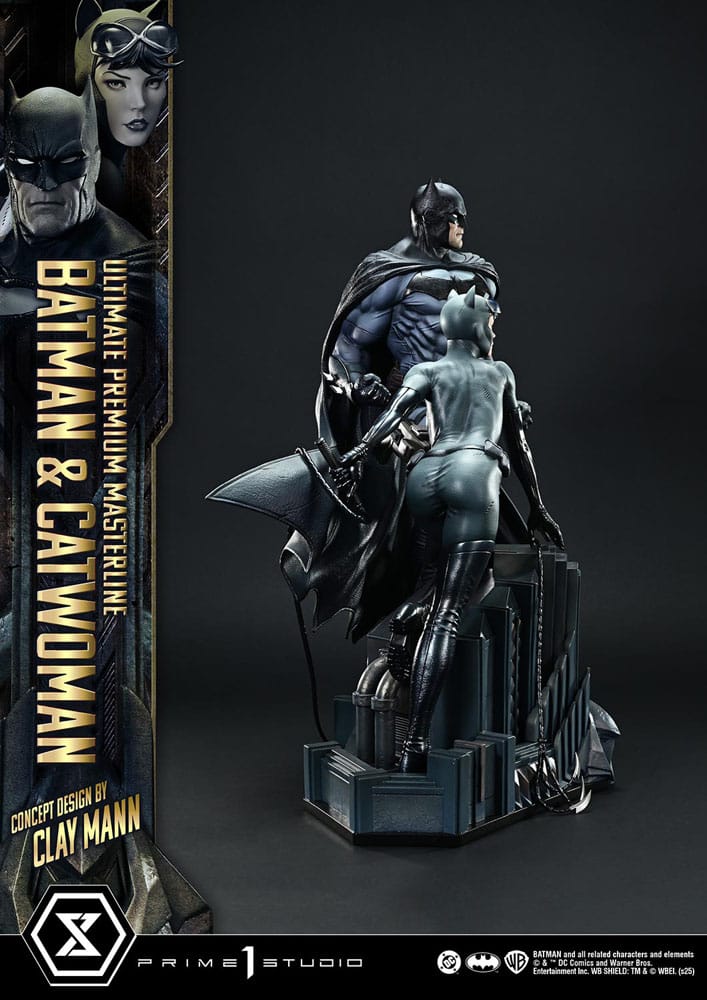 DC Comics Ultimate Premium Masterline Series Statue 1/4 Batman & Catwoman (Concept Design by Clay Mann) Bonus Version 56 cm