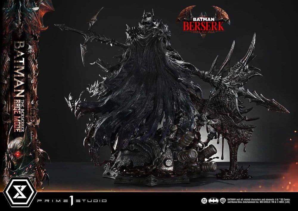DC Comics Premium Masterline Series Statue 1/4 Batman (Comics) Batman: The Berserker Rage Mode Deluxe Version 93 cm