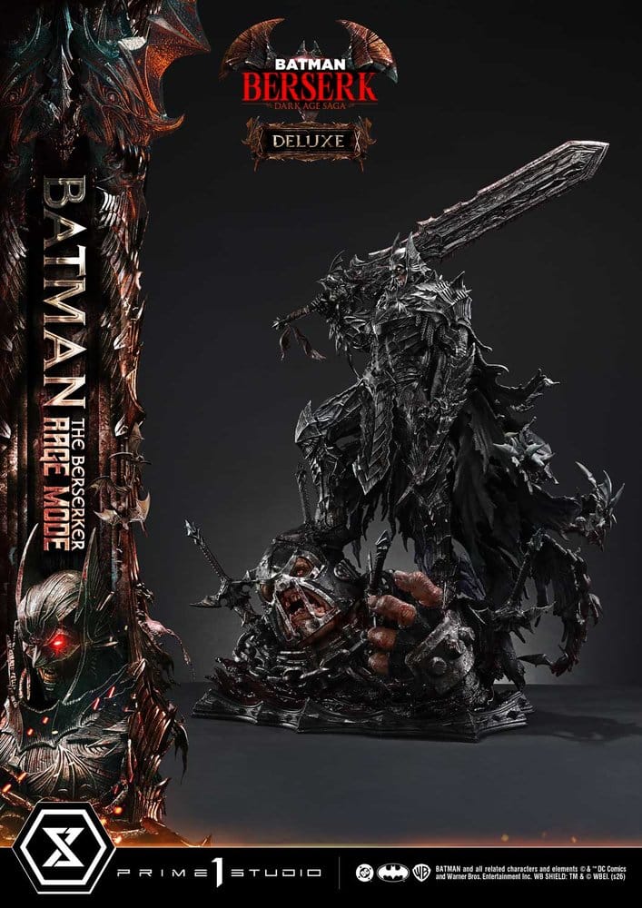 DC Comics Premium Masterline Series Statue 1/4 Batman (Comics) Batman: The Berserker Rage Mode Deluxe Version 93 cm