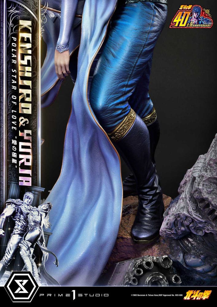 Statua della serie Masterline Premium Ultimate Fist of the North Star, Stella Polare dell'Amore, Kenshiro e Yuria, versione bonus da 71 cm