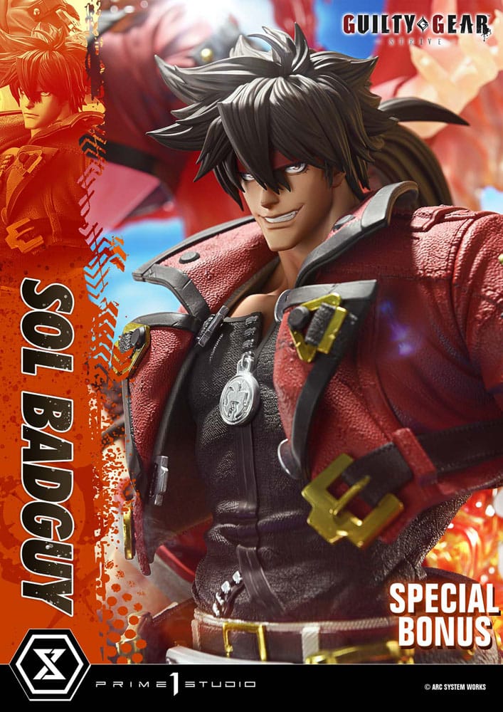 Guilty Gear Strive Ultimate Premium Masterline Series Statue 1/4 Sol Badguy Bonus Version 82 cm