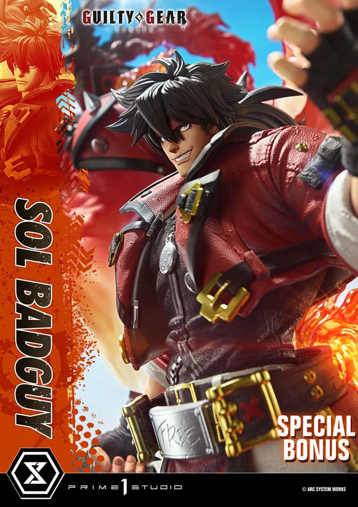 Guilty Gear Strive Ultimate Premium Masterline Series Statue 1/4 Sol Badguy Bonus Version 82 cm