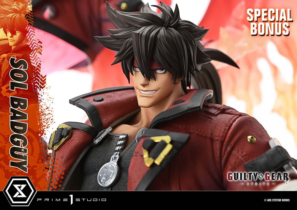 Guilty Gear Strive Ultimate Premium Masterline Series Statue 1/4 Sol Badguy Bonus Version 82 cm