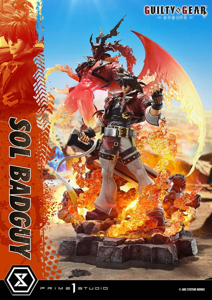 Guilty Gear Strive Ultimate Premium Masterline Series Statue 1/4 Sol Badguy Bonus Version 82 cm