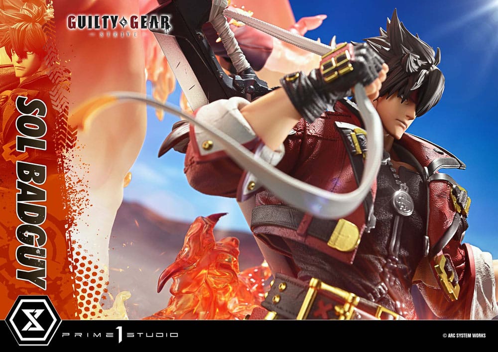 Guilty Gear Strive Ultimate Premium Masterline Series Statue 1/4 Sol Badguy Bonus Version 82 cm