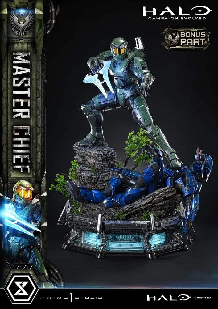 Halo Ultimate Premium Masterline Series Statue 1/4 Campaign Evolved Master Chief Bonus Version 78 cm