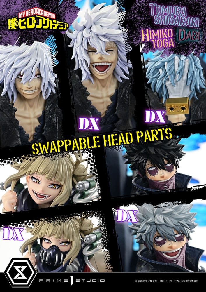 My Hero Academia Statue Ultimate Premium Masterline Tomura Tomura Shigaraki, Dabi & Himiko Toga Deluxe Version 69 cm
