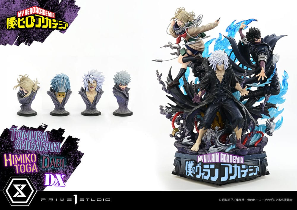 My Hero Academia Statue Ultimate Premium Masterline Tomura Tomura Shigaraki, Dabi & Himiko Toga Deluxe Bonus Version 69 cm
