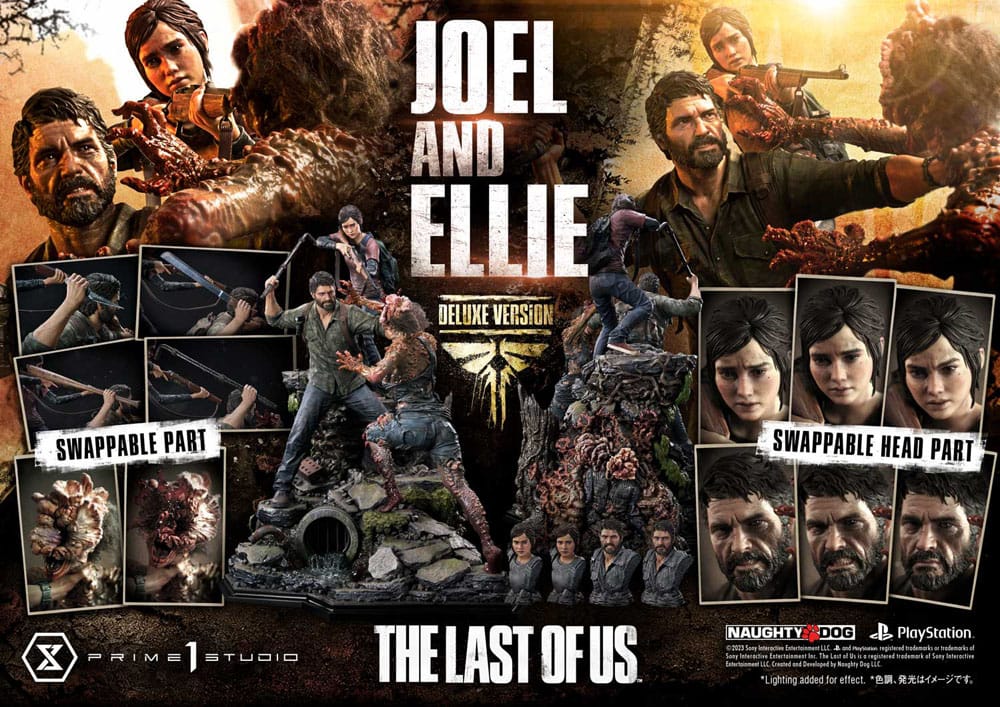 The Last of Us Part I Ultimate Premium Masterline Series Statue Joel &amp; Ellie Deluxe Version (The Last of Us Part I) 73 cm