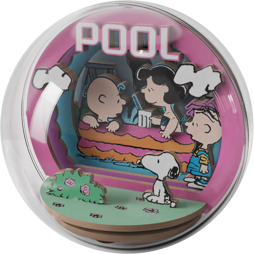 Peanuts Puremind Model Kit Wooden Theater Globe Cool Pool