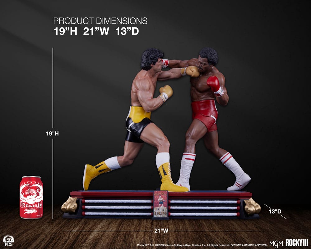 Rocky III Diorama 1/4 Statue Rocky Balboa &amp; Apollo Creed 48 cm