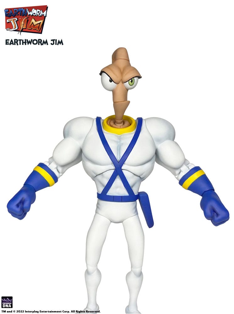 Earthworm Jim Action Figure Wave 1: Earthworm Jim & Snot 15 cm