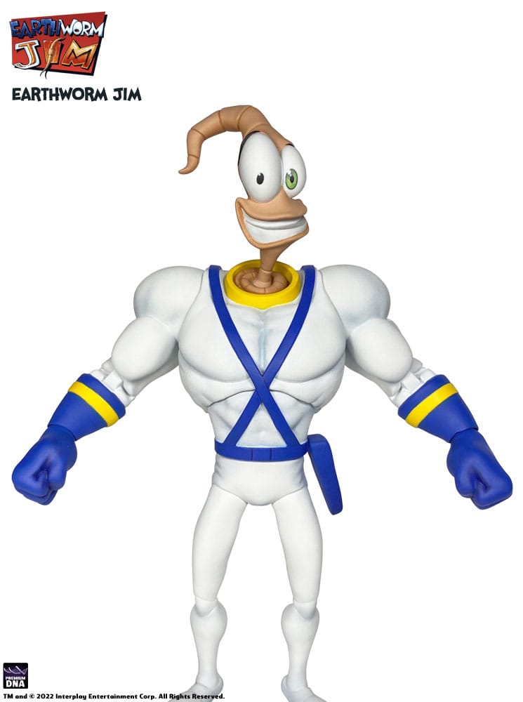 Earthworm Jim Action Figure Wave 1: Earthworm Jim & Snot 15 cm