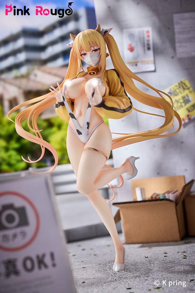 Kedama Tamano Original Character PVC 1/7 K Pring Sayuri Dairy Cow Special Ver. 24 cm