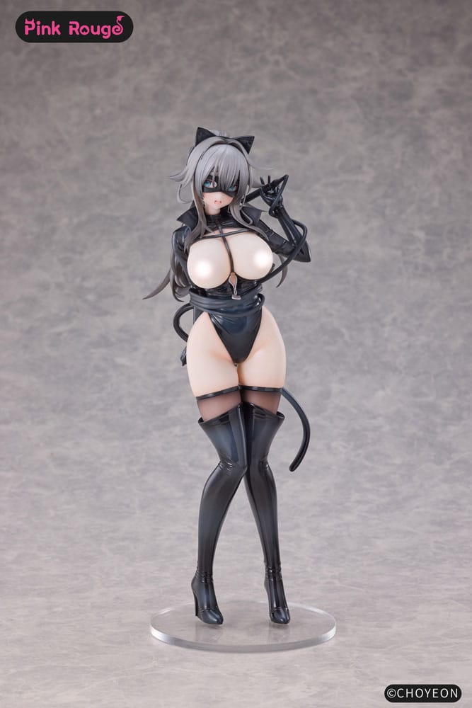 Original Character Tmano PVC Figures 2-Pack 1/6 Cat Woman Happy-chan DX Ver. 27 cm