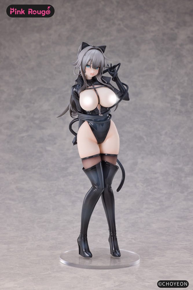 Original Character Tmano PVC Figures 2-Pack 1/6 Cat Woman Happy-chan DX Ver. 27 cm