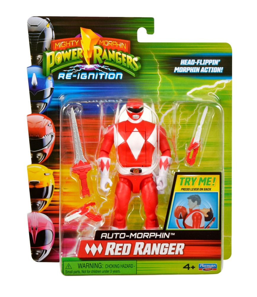 Mighty Morphin Power Rangers Action Figure Auto-Morphin Red Ranger 12 cm
