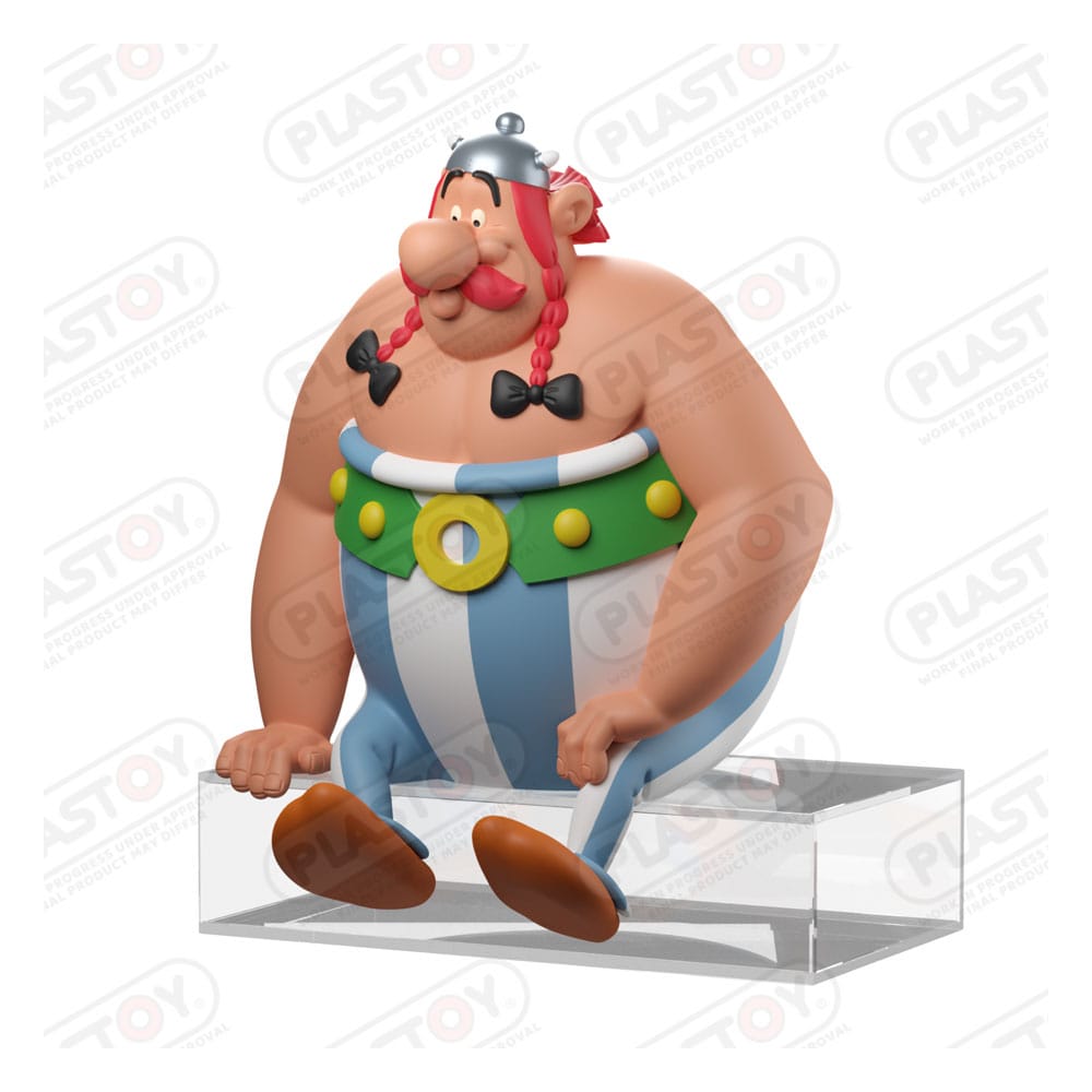 Asterix figure Obelix seated 13.5 cm
