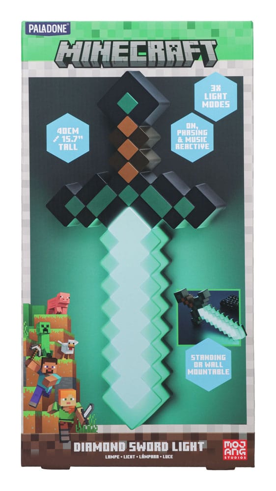 Spada di diamante leggero Minecraft da 40 cm