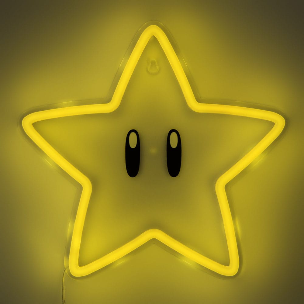 Super Mario LED Wall Lamp Light Super Star Neon