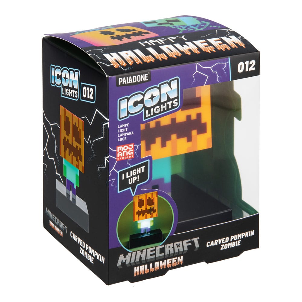 Minecraft Icons Light Zombie Jack O Lantern 10 cm
