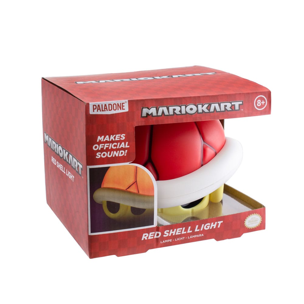 Mario Kart Light con suono, guscio rosso, 12 cm