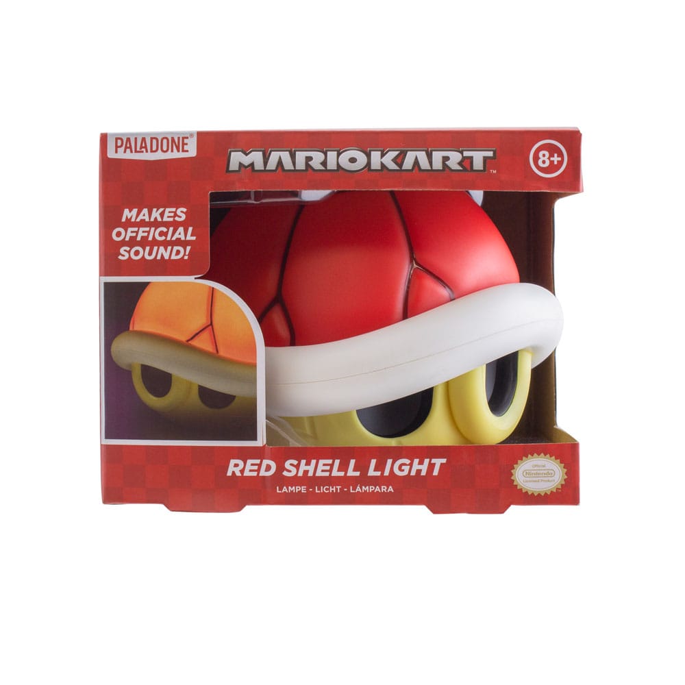 Mario Kart Light con suono, guscio rosso, 12 cm