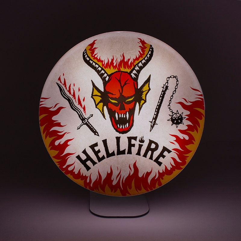 Lampada Stranger Things Hellfire Club Logo 20 cm