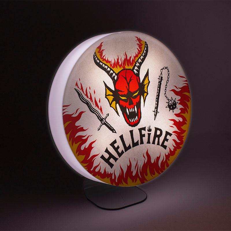 Lampada Stranger Things Hellfire Club Logo 20 cm