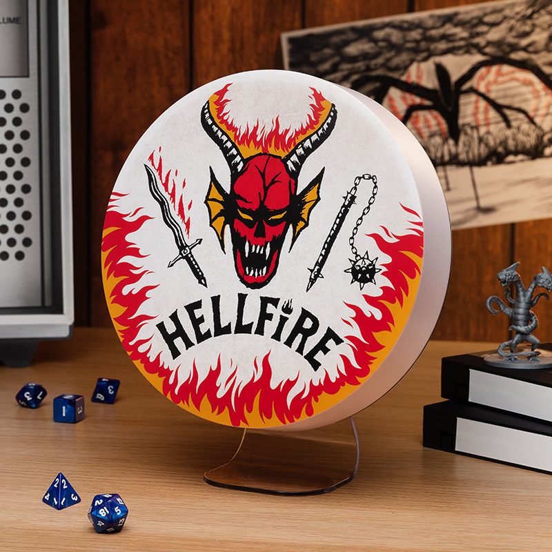 Lampada Stranger Things Hellfire Club Logo 20 cm