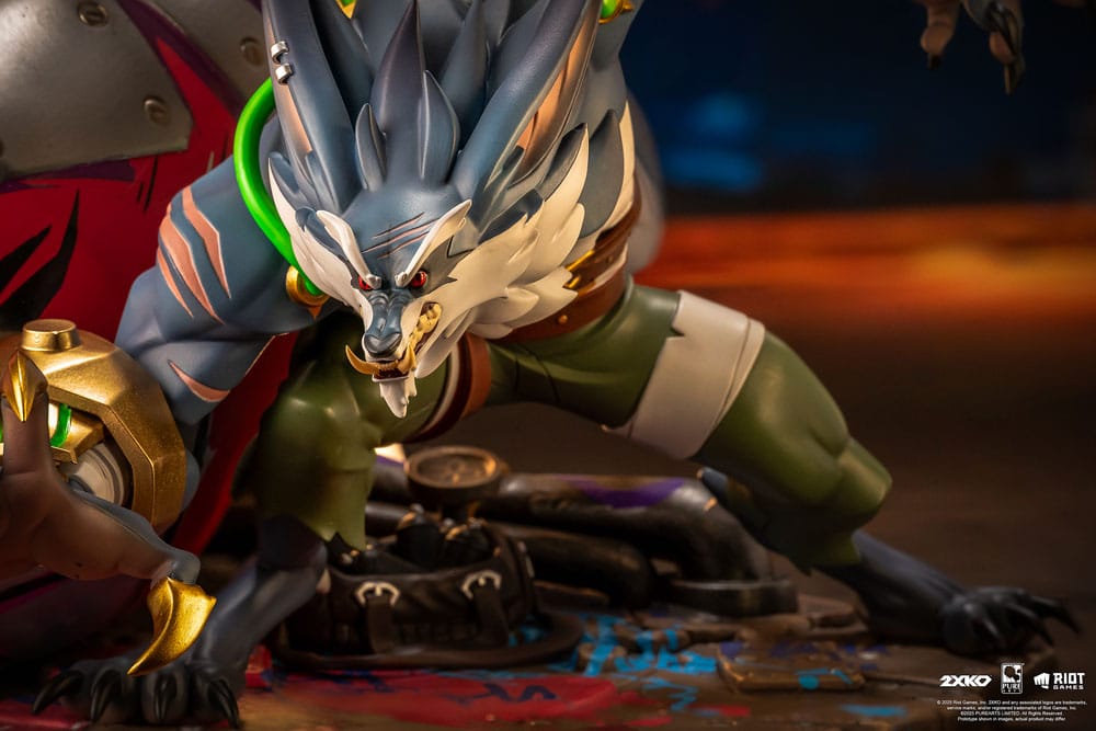 League of Legends Statue 1/10 2XKO Jinx & Warwick Diorama 37 cm