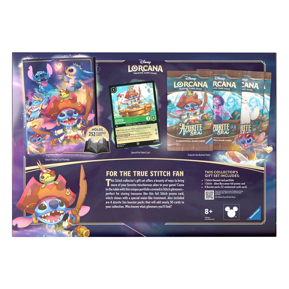Disney Lorcana TCG Azurite Sea Gift Set Stitch *Edizione inglese*