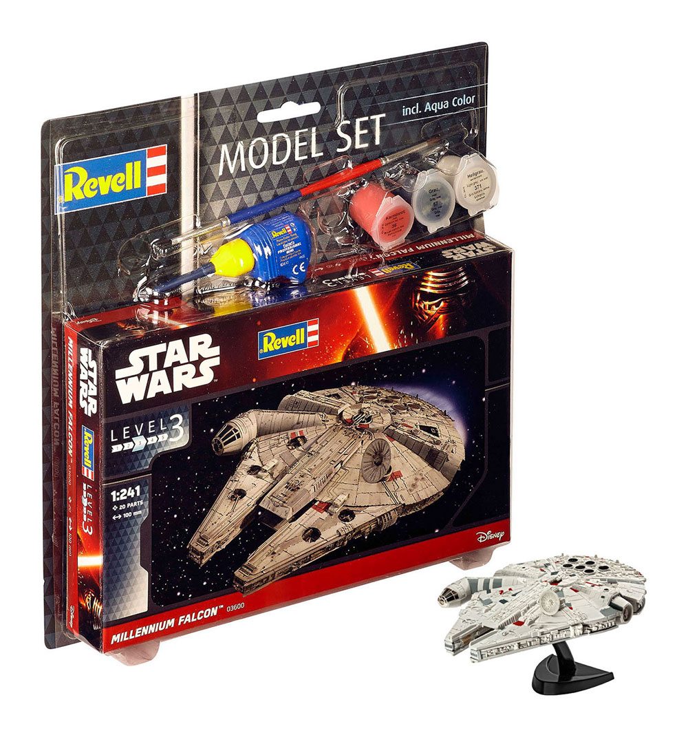 Star Wars Model Kit 1/241 Millennium Falcon Model Set 10cm
