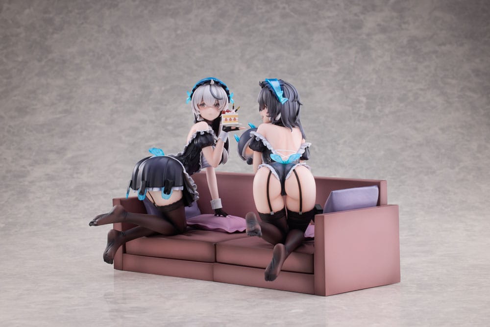 Snowbreak Containment Zone PVC Statues 2-Pack 1/6 Cherno & Meursault Apprentice Maid Ver. Deluxe Edition 19 cm