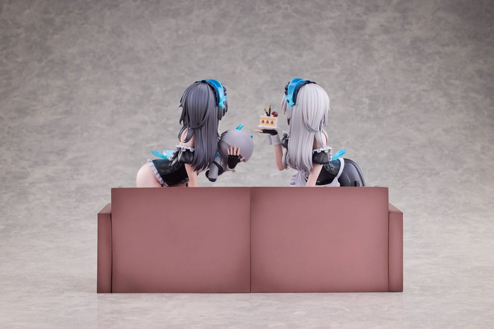 Snowbreak Containment Zone PVC Statues 2-Pack 1/6 Cherno & Meursault Apprentice Maid Ver. Deluxe Edition 19 cm