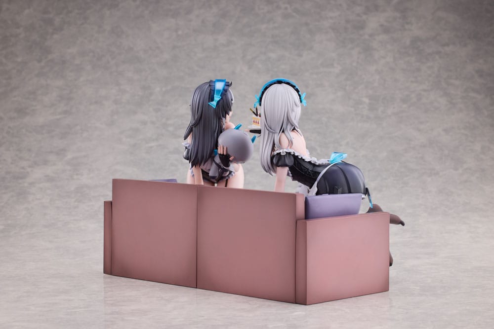 Snowbreak Containment Zone PVC Statues 2-Pack 1/6 Cherno & Meursault Apprentice Maid Ver. Deluxe Edition 19 cm