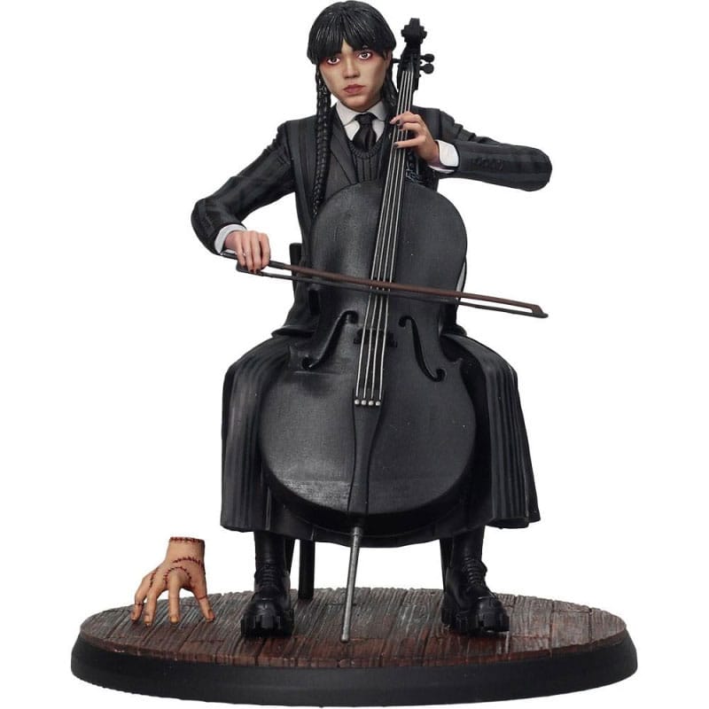 Mercoledì PVC Figura Mercoledì Violoncello 20 cm