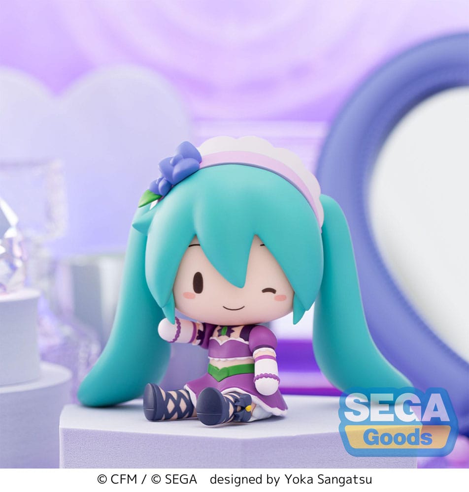 Character Vocal Series 01: Hatsune Miku Fuwa Petit Chibi Figure Hatsune Miku x Love and Berry Dress Up and Dance! Sparkly Purple 8 cm