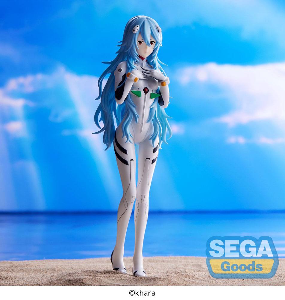 Evangelion: 3.0+1.0 Thrice Upon a Time SPM PVC Statue Rei Ayanami Long Hair Ver. 21 cm