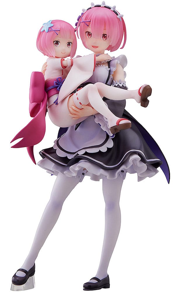 Re:Zero Starting Life in Another World Statua in PVC 1/7 Ram e Ram dell'infanzia 23 cm
