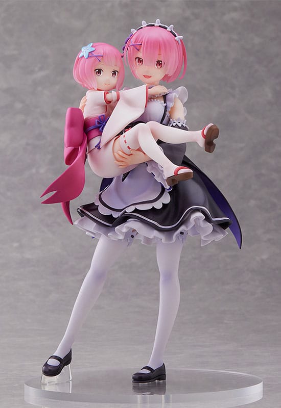 Re:Zero Starting Life in Another World Statua in PVC 1/7 Ram e Ram dell'infanzia 23 cm