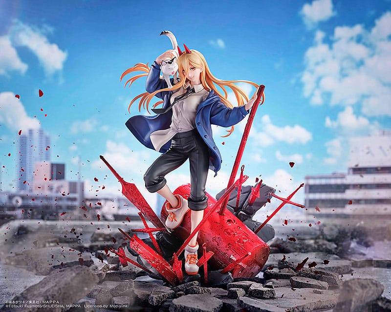 Chainsaw Man Statue 1/7 Power & Meowy 28 cm