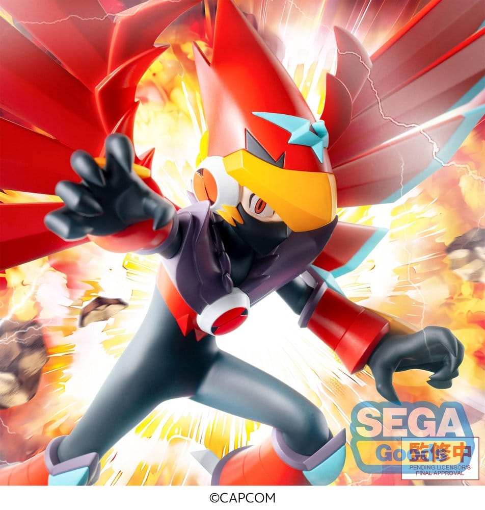 Mega Man Battle Network Luminasta PVC Figure Mega Man Falzar Beast 19 cm