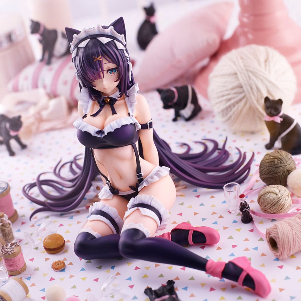 Statua originale in PVC Cat Maid da 15 cm