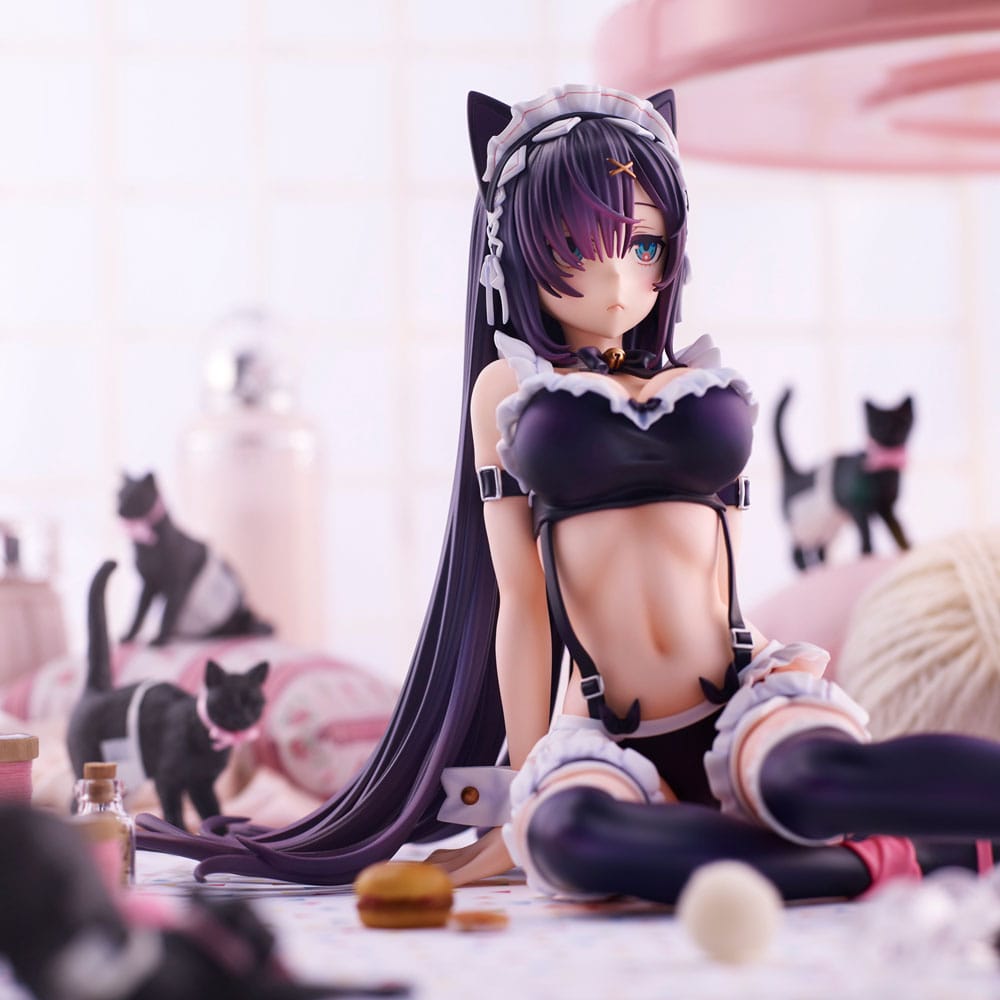 Statua originale in PVC Cat Maid da 15 cm