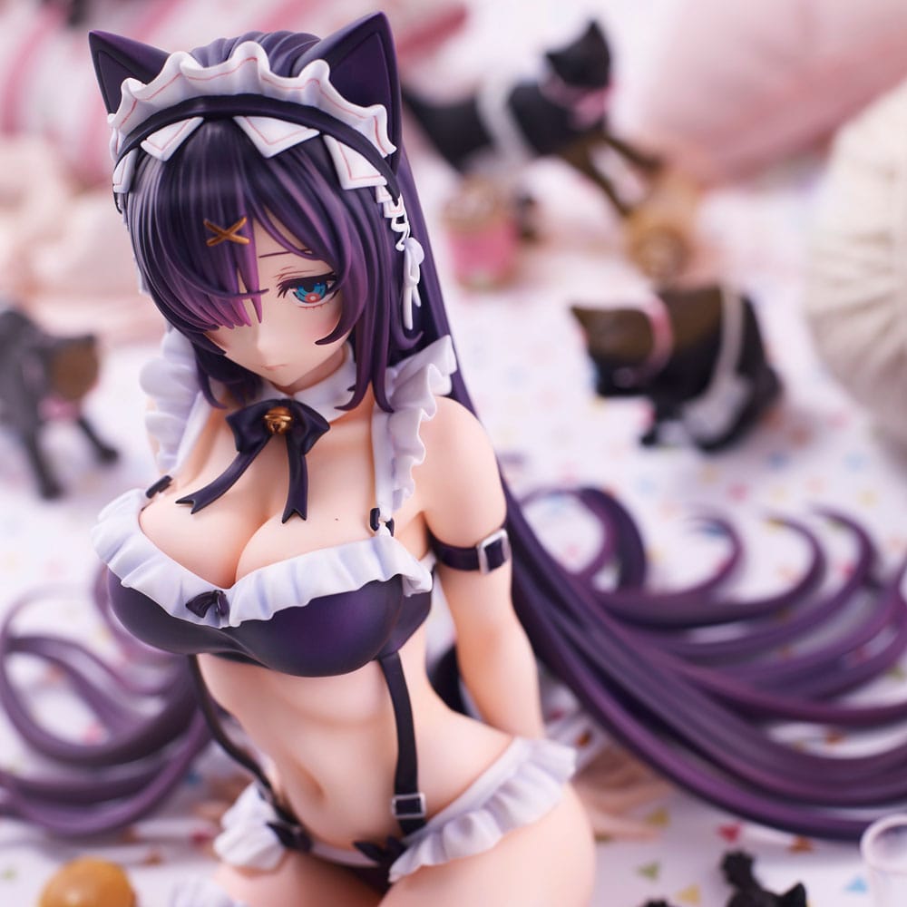 Statua originale in PVC Cat Maid da 15 cm