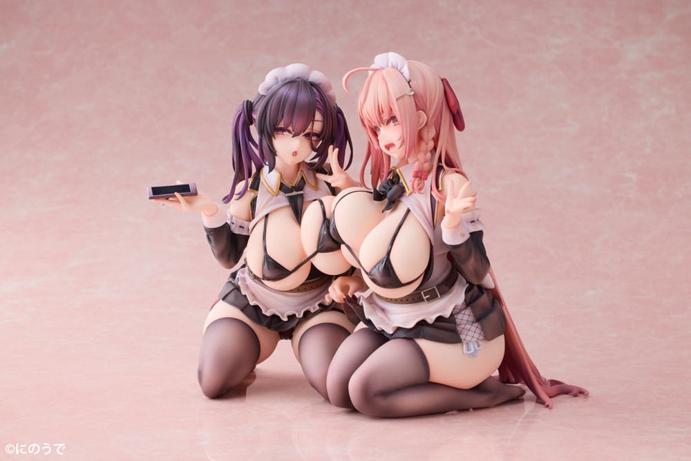 Original Character PVC Statues 1/5 2-Set Koho Miya & Otsuhane Fuwari illustration by Ninoude 18 cm